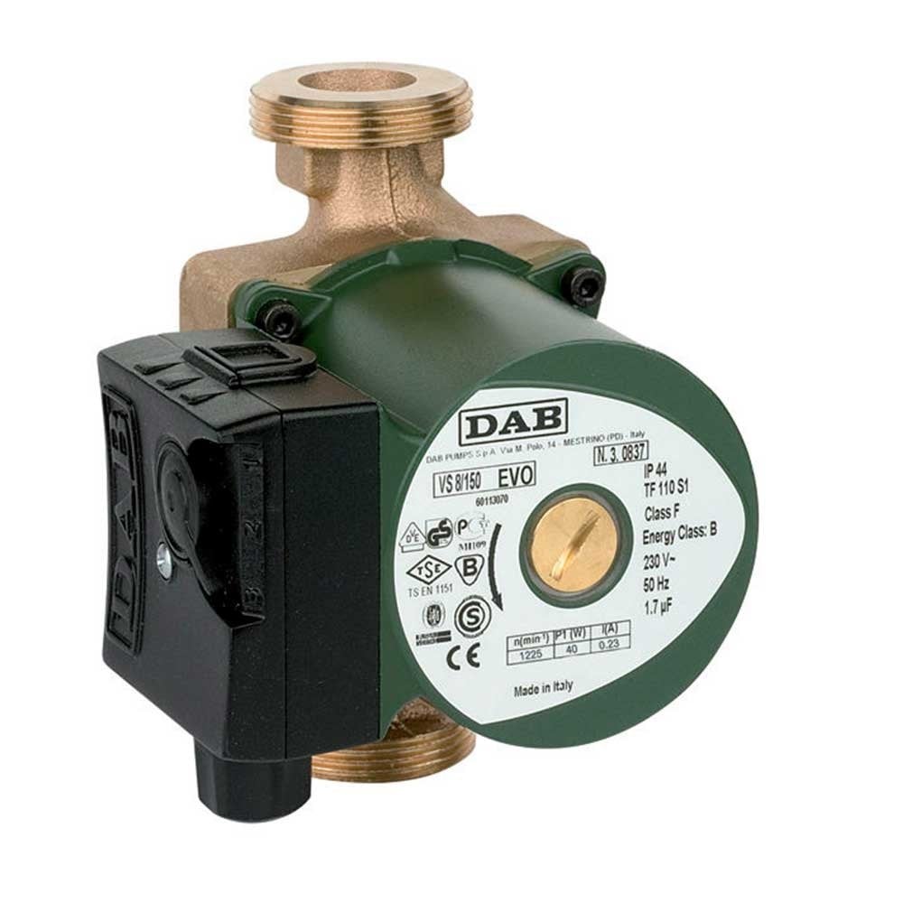 Baymak DAB VS 8/150 Yarı Islak Rotorlu Bronz Gövdeli RE-Sirkülasyon Pompası