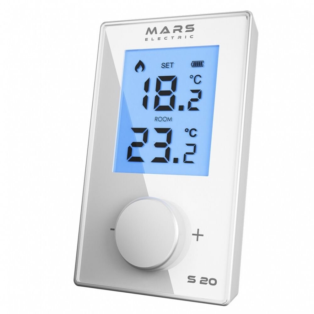 Mars S20 Kablosuz On/Off Dijital Oda Termostatı Beyaz