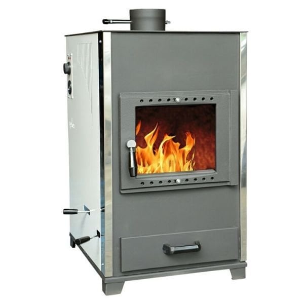 Yakar 302/A Kaloriferli Şömineli Soba Beyaz(Eşenjörlü)