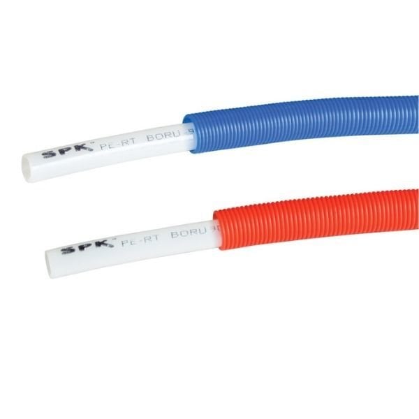 Spk Pe-rt 16*2 Kılıflı Boru Mavi (İç Beyaz)